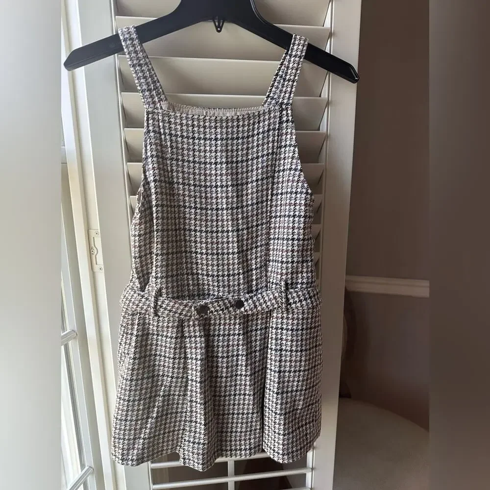 Zara Girl’s PINAFORE DRESS WITH BELT BAG size 9 EXCELLENT CONDITION